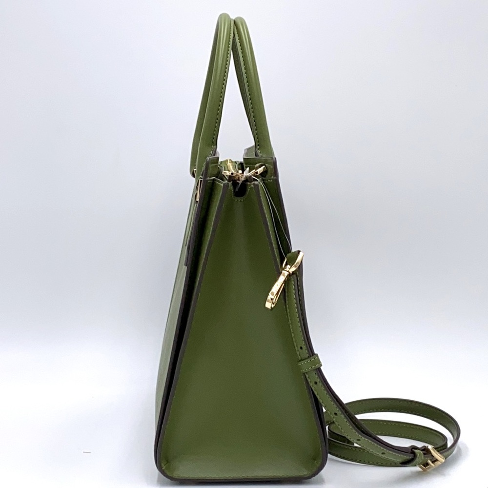 MICHAEL KORS HOPE LARGE SATCHEL EVERGREEN - Picture 13 of 16